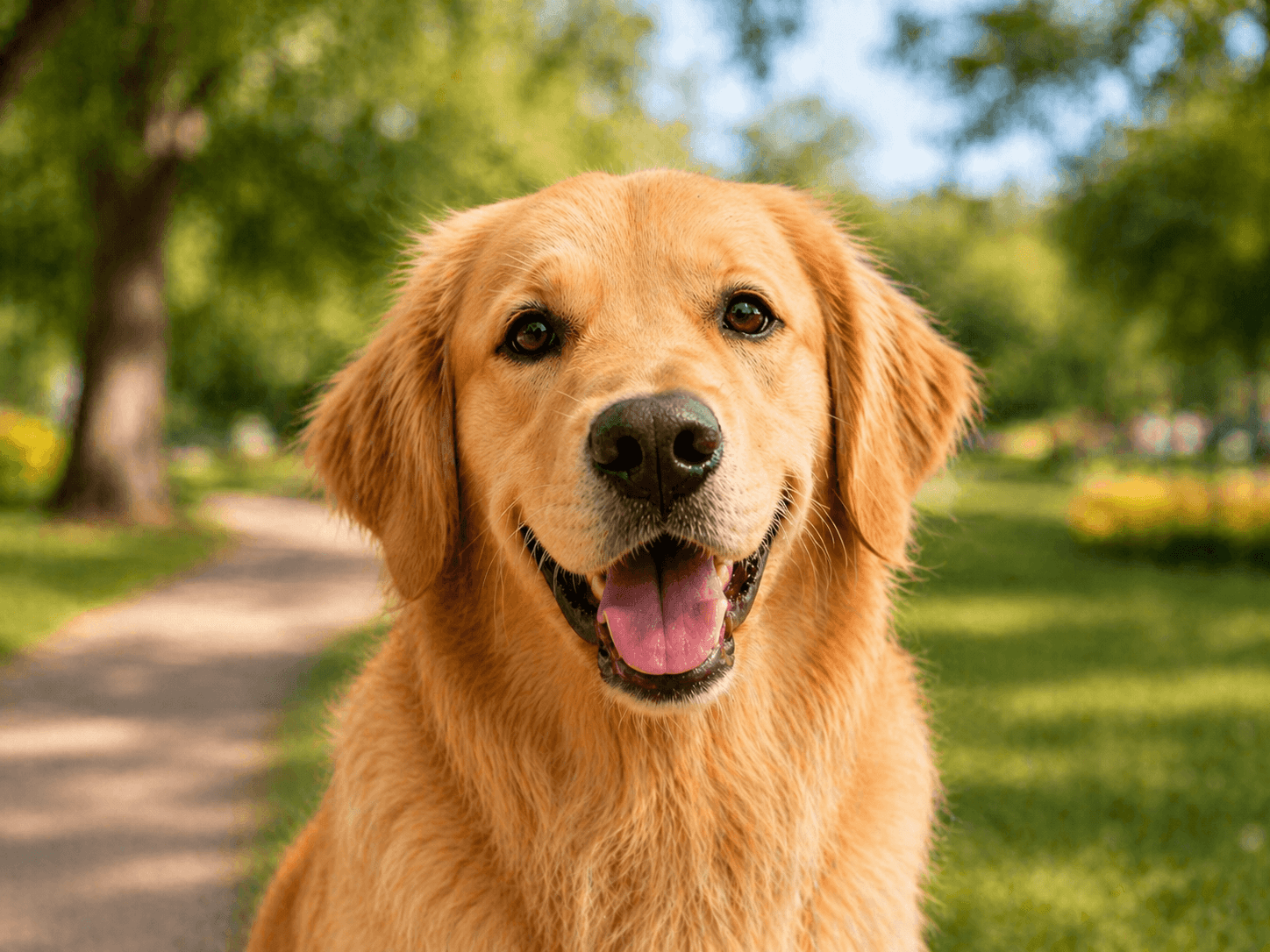 Cachorro feliz sendo cuidado no pet shop