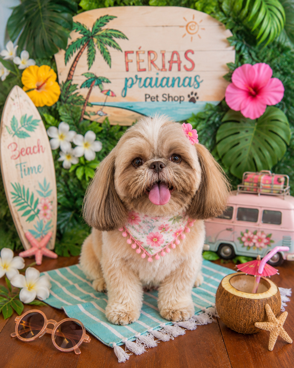 Cachorro brincando com água