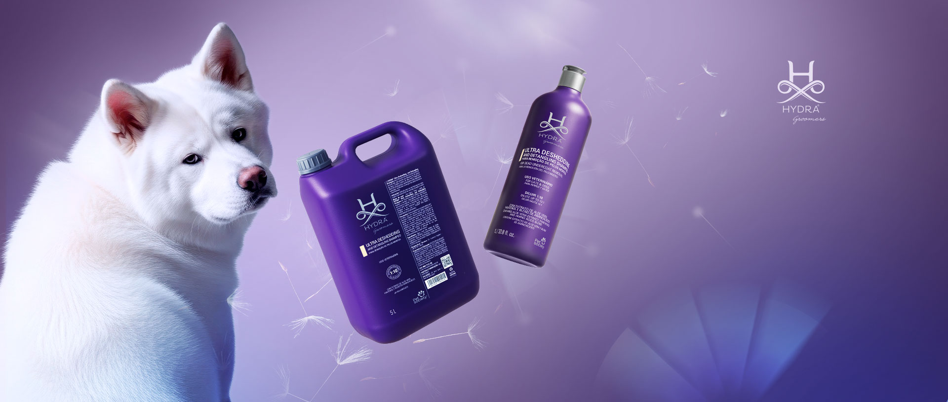 Produtos Hydra Pet Society utilizados no Focinho Feliz
